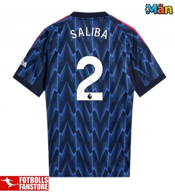 Arsenal William Saliba #2 Bortatröja 2025-26 Kortärmad